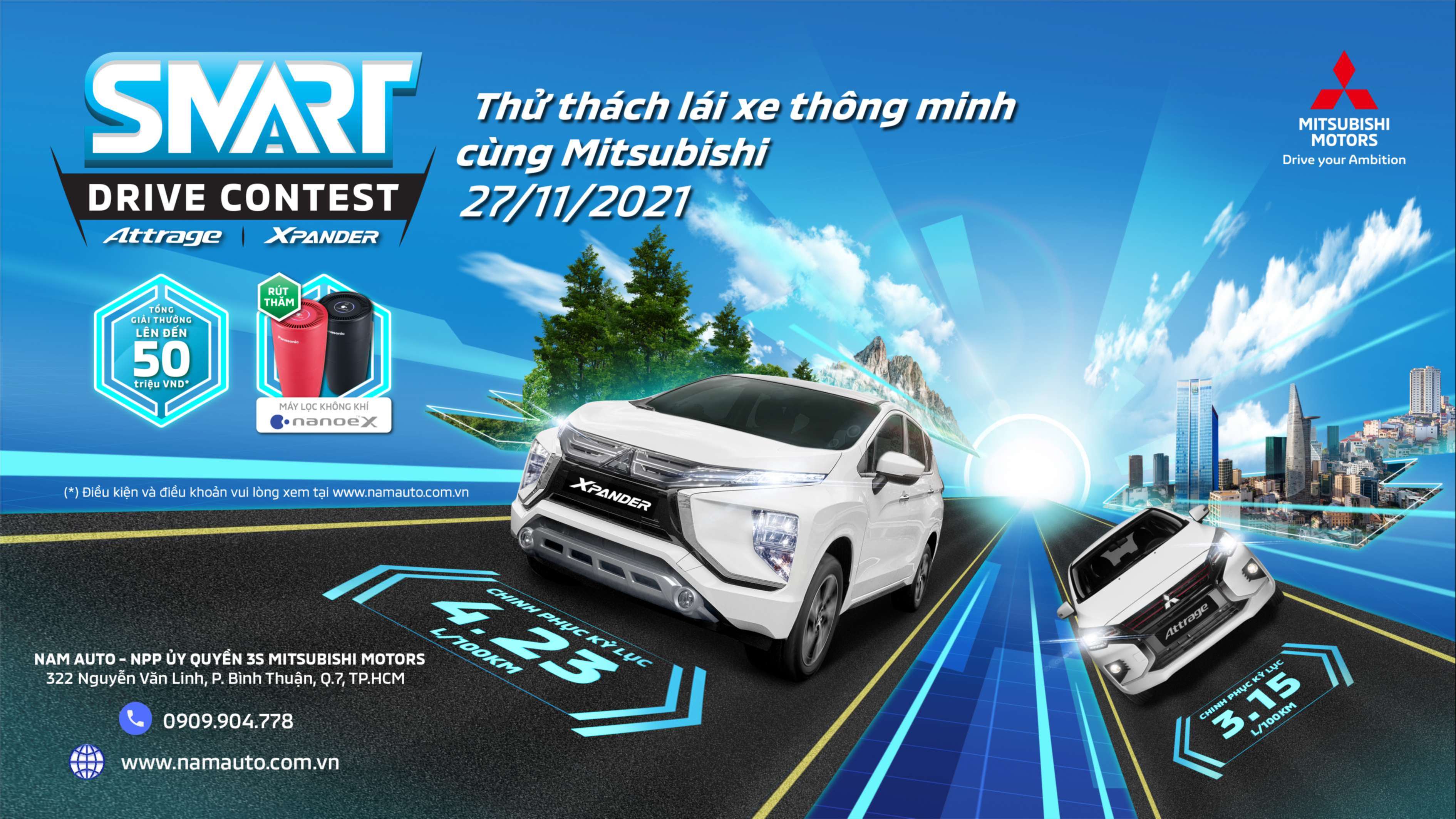 SMART DRIVING CONTEST – THỬ THÁCH LÁI XE THÔNG MINH CÙNG MITSUBISHI