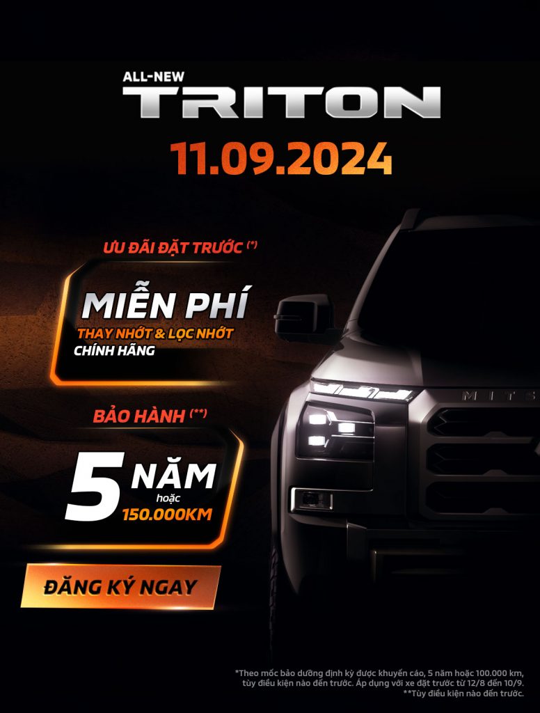 CHƯƠNG TRÌNH ĐẶT HÀNG TRƯỚC ALL-NEW TRITON 2024