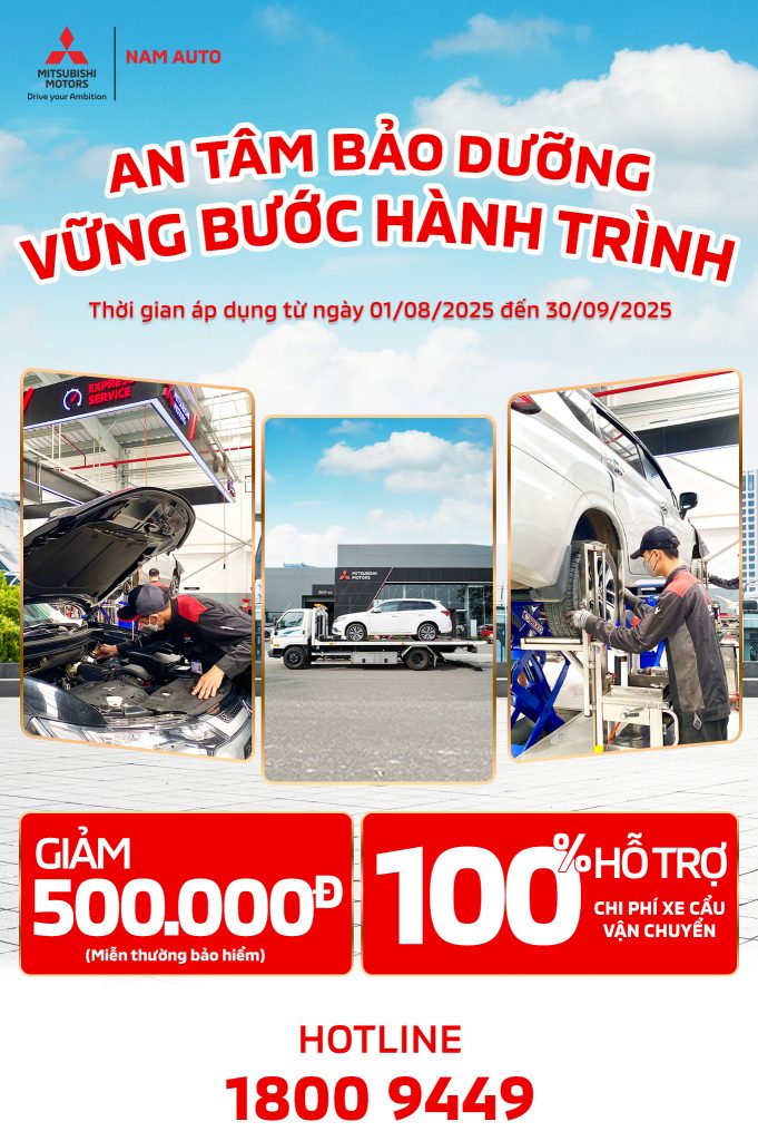 “AN TÂM BẢO DƯỠNG – VỮNG BƯỚC HÀNH TRÌNH” CÙNG 𝐌𝐈𝐓𝐒𝐔𝐁𝐈𝐒𝐇𝐈 𝐍𝐀𝐌 𝐀𝐔𝐓𝐎